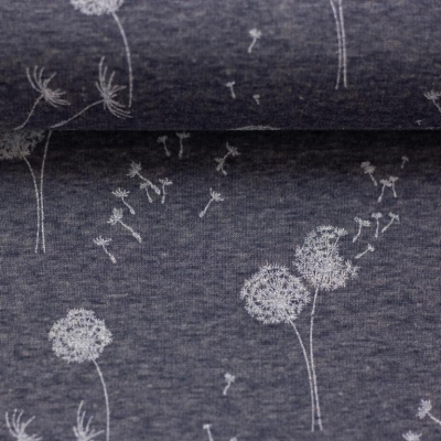 Alpenfleece | LEAH | Pusteblumen blau meliert